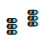 6Pcs Orange ABS Cover Slide for Laptop Webcam Privacy 6
