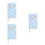 3Pcs Blue Personal Planner Notebook Thick Paper PU Cover Organizer 7