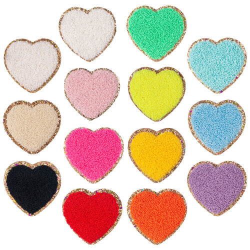 56Pcs Replaceable Adhesive Fabric Patches for Clothes DIY Decoration