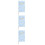 3Pcs Blue Personal Planner Notebook Thick Paper PU Cover Organizer 4