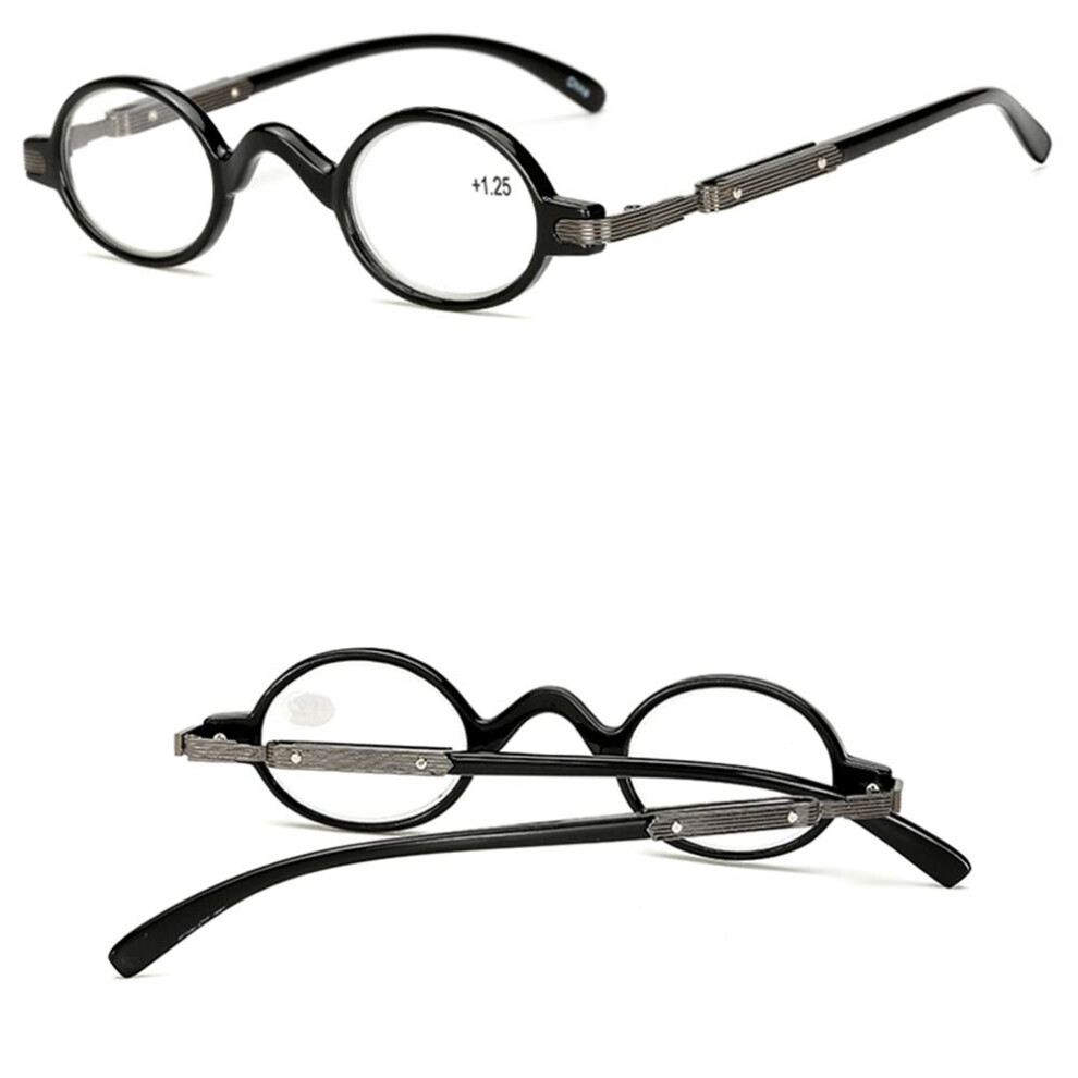 Black/Blue/Light Retro Reading Glasses +1.00 Magnification Blocking Ultra Unisex Computer