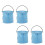 8 Pcs Foldable Paint Pen Wash Bucket Brush Rinse Container 9