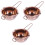3Pcs Stainless Steel Melting Pot Rose Gold Baking Container 3