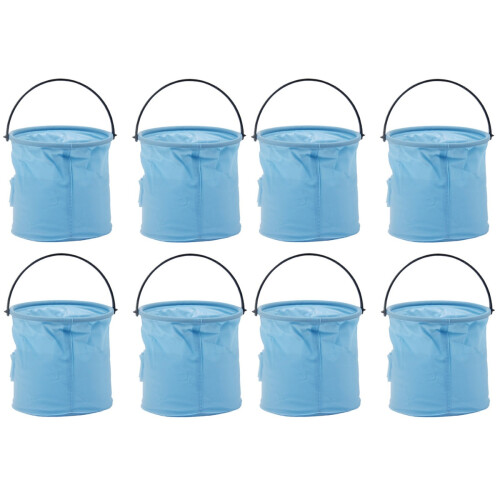 8 Pcs Foldable Paint Pen Wash Bucket Brush Rinse Container 1