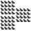 48Pcs Black Rubber Trekking Pole Tips Thickened Head Covers for Hiking 6