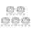 20Pcs Durable Iron Fire Sprinkler Trim Ring Silver Decorative Cover 4