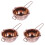 3Pcs Stainless Steel Melting Pot Rose Gold Baking Container 2