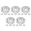 20Pcs Durable Iron Fire Sprinkler Trim Ring Silver Decorative Cover 3