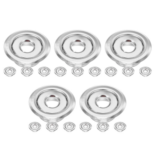 20Pcs Durable Iron Fire Sprinkler Trim Ring Silver Decorative Cover 2
