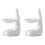 2Pcs Decorative Ceramic Aroma Burner White Essential Oil Table Decor 4