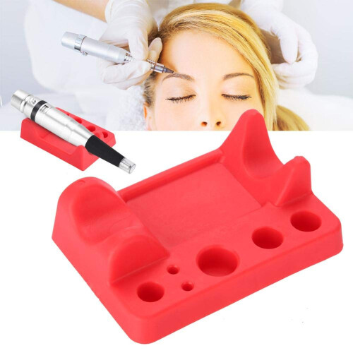 Tattoo Machine Holder with Multiple Ink Wells, Silicone Pen Stand for Microblading and Tools 1