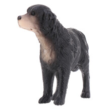2Pcs Black Labrador Figure Models Toy Dogs for Decoration