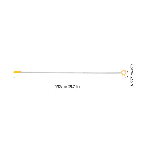 Yellow Adjustable Height Window Opener Pole with Anti-Slip Handle 2