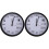 2Pcs Modern White Wall Clock with Math Room Decor 2
