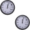 2Pcs Modern White Wall Clock with Math Room Decor 4