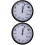 2Pcs Modern White Wall Clock with Math Room Decor 3