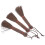 9Pcs Multi-Function Palm Fiber Brush Coffee Color Bonsai Cleaner 2