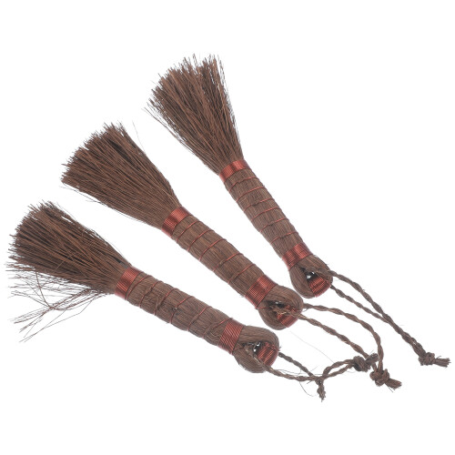 9Pcs Multi-Function Palm Fiber Brush Coffee Color Bonsai Cleaner 1