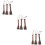 9Pcs Multi-Function Palm Fiber Brush Coffee Color Bonsai Cleaner 9