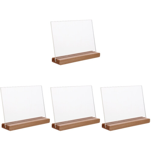 4Pcs Sign Display Stand Label Holder Tag Rack For Restaurant 1