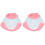 2Pcs Multi-Color Adjustable Cat Cone Collar Breathable Recovery Collar 3