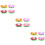 12Pcs Assorted Color LED Lotus Pool Decorations Battery 8