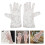 2Paren Stretch Sequin Handschoenen Wit Lichtgewicht Party 9