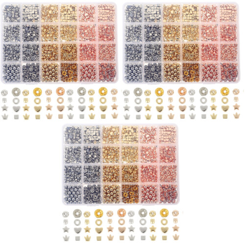 3 Boxes Spacer Charm Beads For Jewelry Making 2