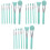 21Pièces Brosse Plastique Verte Pour Fond Et 3