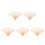 5Pcs DIY Bamboo Fan Frame Khaki Foldable Fan Material for Crafts 4