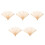 5Pcs DIY Bamboo Fan Frame Khaki Foldable Fan Material for Crafts 6