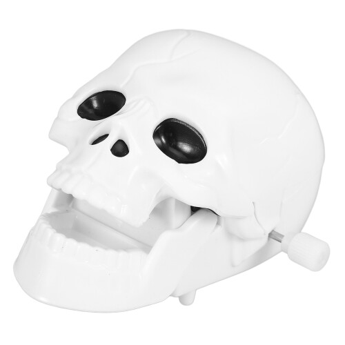 5St Halloween Wind-Up Speelgoed Skeleton Plastic Wit Voor Decor 2