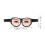 2St Grappige 3D Slaapmaskers Met Verstelbare Band Zachte Polyester 3
