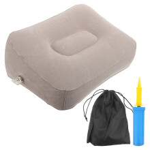 3Sets Comfortabele PVC Opblaasbare Voetensteun Voor Vliegtuig En Thuis