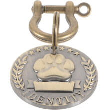4St Stevige Zinc Alloy Pet Tags Goudkleurig Hond Kat En Puppy