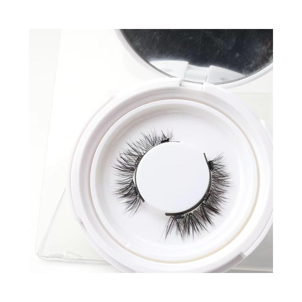 Magnetic Eyelashes with Applicator No Glue, Reusable Natural Wispy Magnetic Lashes MG02