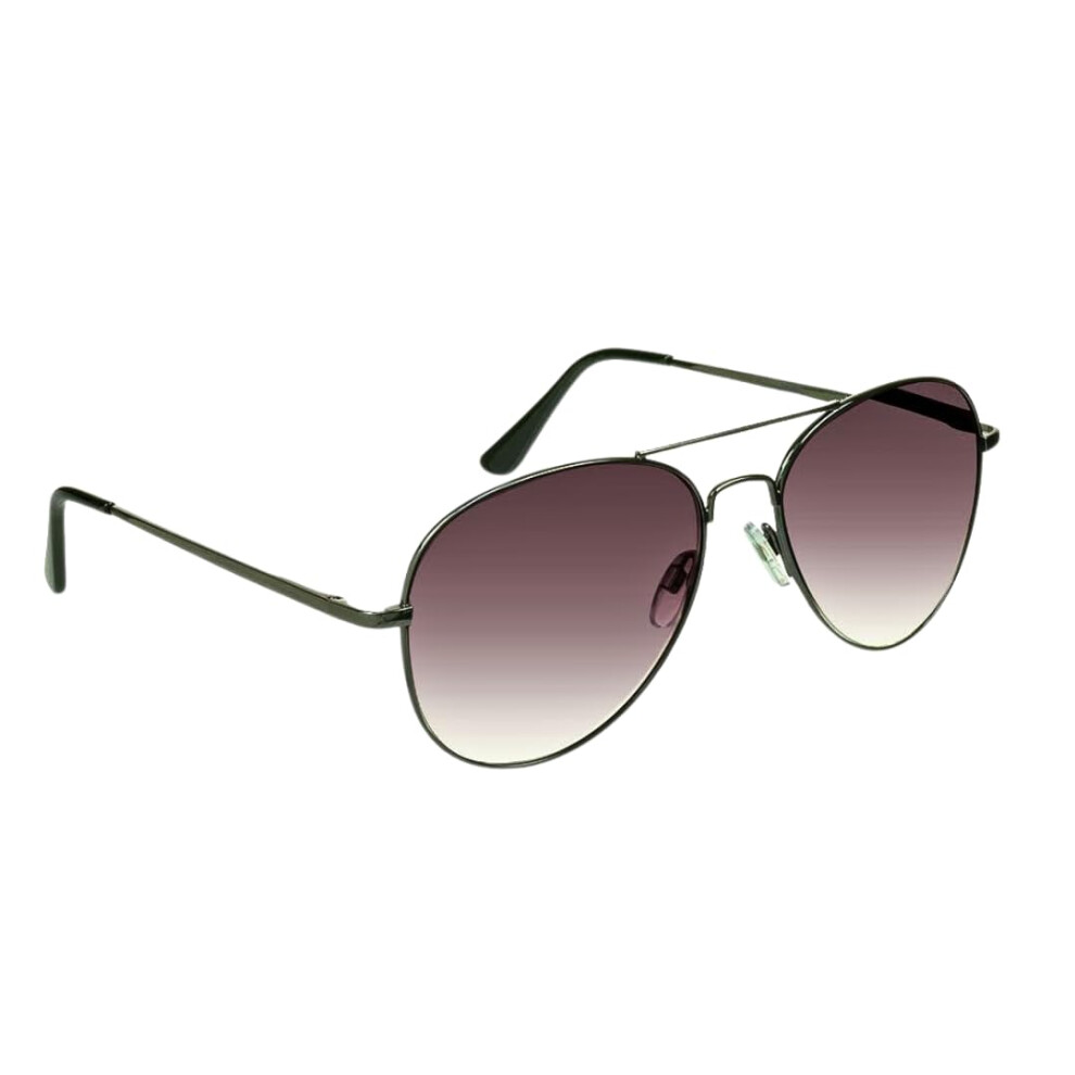 Grey Reading Sunglasses Aviator +1.50 Full Lens Tint Sun Readers Gunmetal