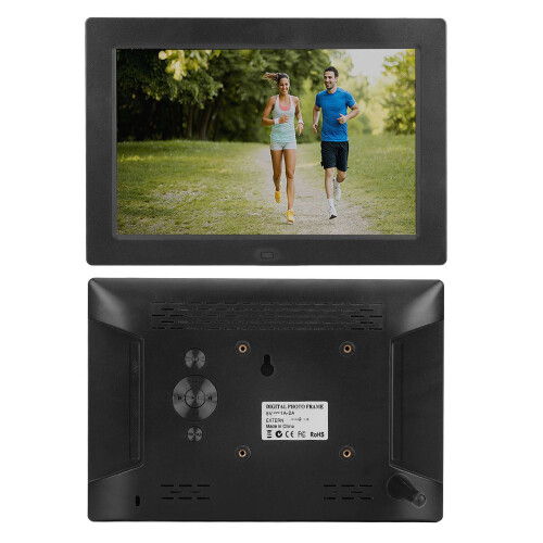 Cornice digitale WiFi con schermo touch screen HD IPS, uscita audio stereo, rotazione automatica e supporto per telecomando. 2