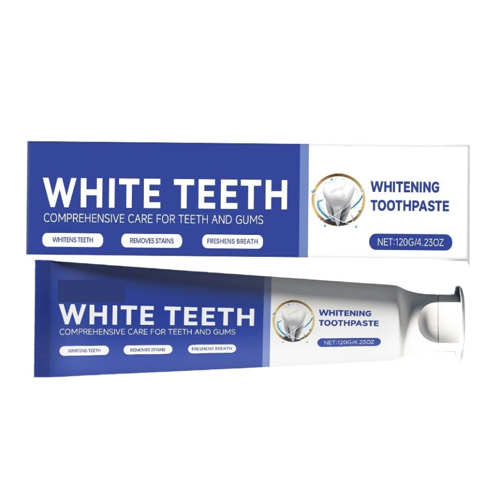Whitening Toothpaste for Stain Removal and Fresh Breath, Gentle Daily Formula, 5pcs