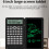 Portable 10-Digit LCD Scientific Calculator with Notepad, Black 4