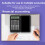 Portable 10-Digit LCD Scientific Calculator with Notepad, Black 3