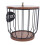 Rustic Coffee Filter Holder with Lid - Black, 17.5cm tall 13