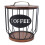 Rustic Coffee Filter Holder with Lid - Black, 17.5cm tall 3