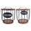 Rustic Coffee Filter Holder with Lid - Black, 17.5cm tall 16