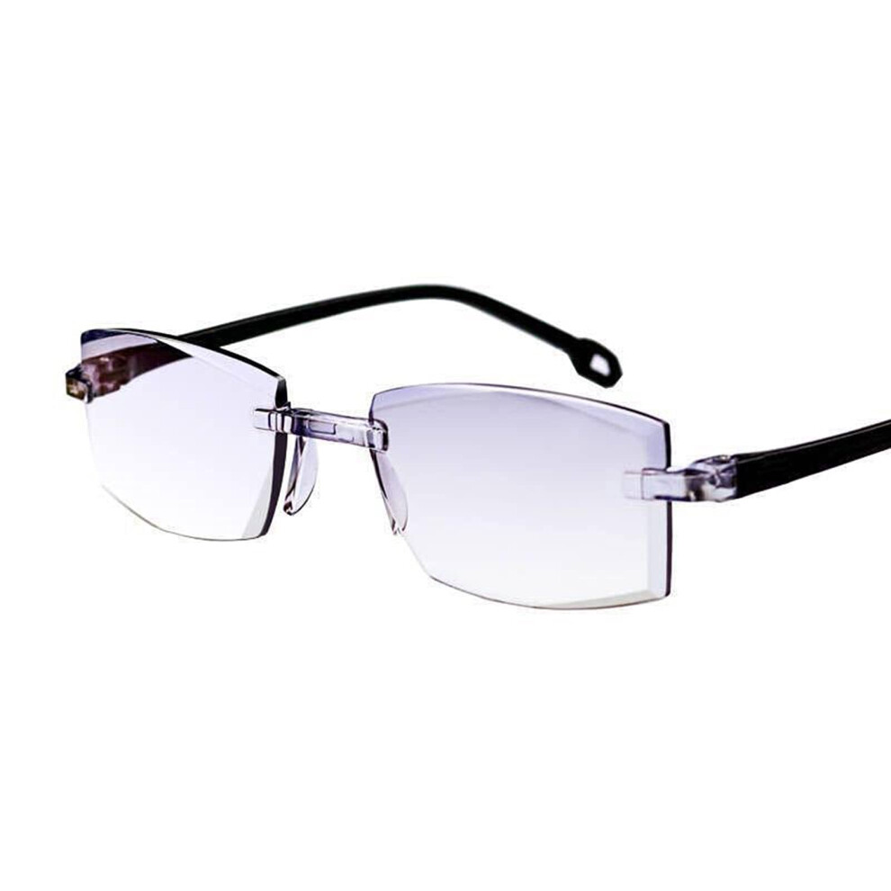 Blue/Light Progressive Reading Glasses +2.00 For Men And Women, Anti Scratch Resistant Lenses