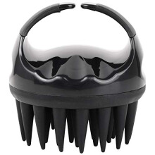 Scalp Scrubber Shampoo Brush, Silicone Scalp Massager for Deep Cleaning and Dandruff Removal, Black