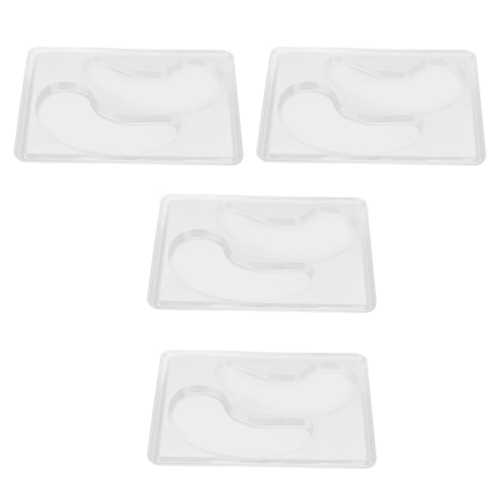 12Pcs Reusable DIY Under Eye Patches Molds Transparent Eye Mask Tray
