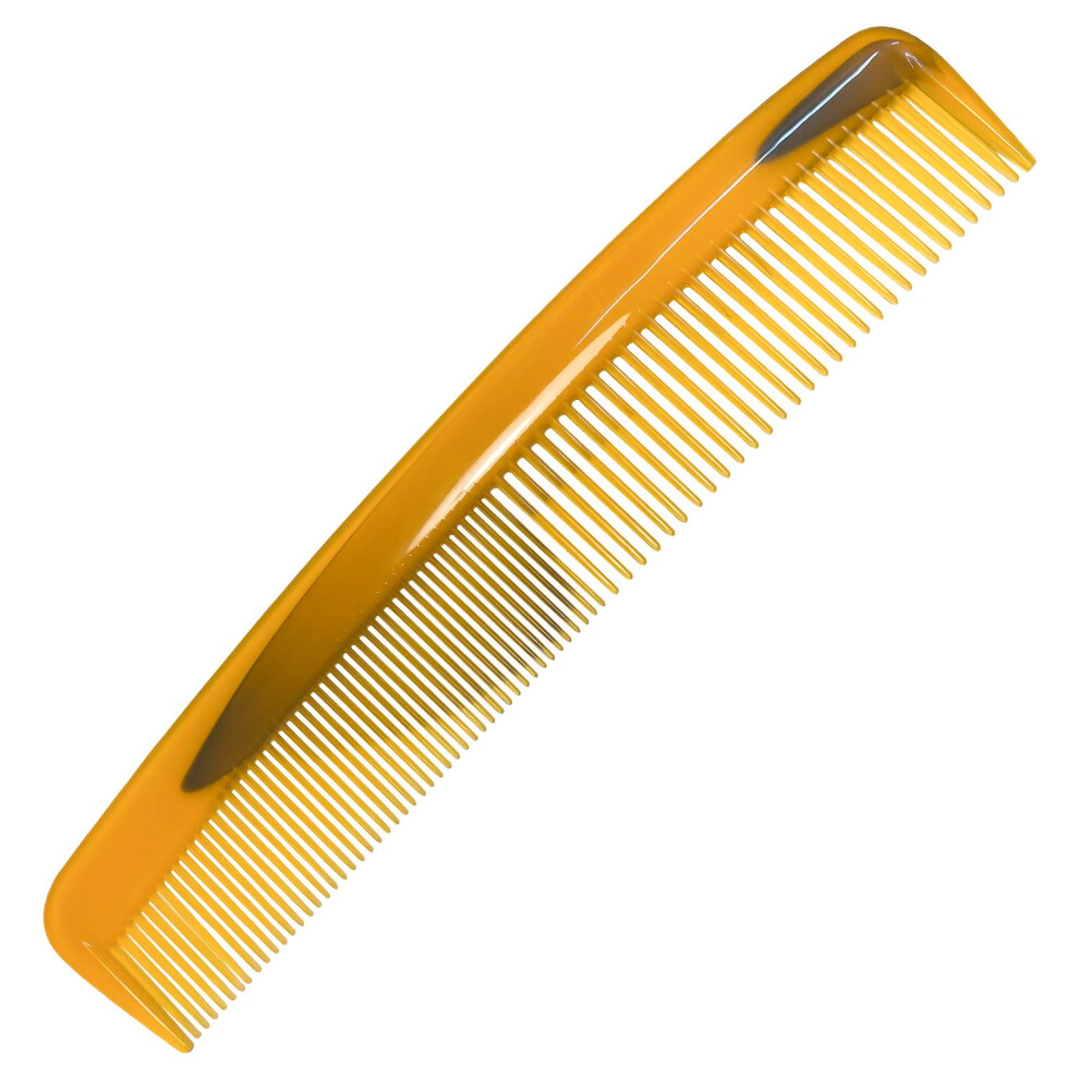 Heat Resistant Wide and Fine Tooth Barber Hair Comb for Styling and Cutting, Orange
