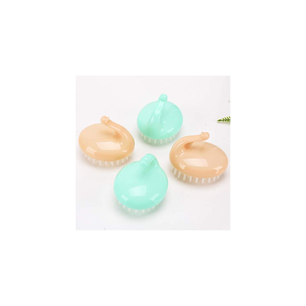Scalp Massager and Shampoo Brush Pack of 2 with Silicone Bristles for Dandruff and Hair Growth