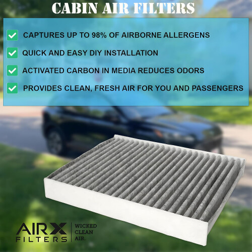 Cabin Air Filter for Buick Lucerne CF138, 2Pack Replacement,  Air Quality 1